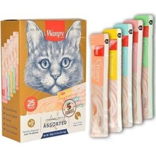 Tr Karışık Paket Sıvı Kedi Ödül Maması 25X14GR