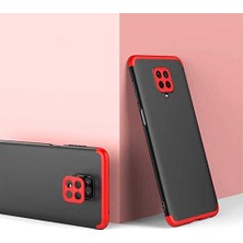 Xiaomi 9s ile Uyumlu Kılıf Siyah-Kırmızı Carax Sert Kapak Orijinal Esnek Ince Geliştirilmiş Dayanıkl