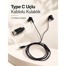 Nemere İthalat Mikrofonlu ve Kumandalı Kulak Içi Kulaklık Type C Girişli Nemere Ithalat