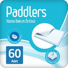 Paddlers Hasta Bakım Yatak Koruyucu Örtü 60X90 cm 60 Adet – Emici, Sıvı Geçirmez