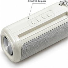 Defne Store Mey Güçlü Bas Sesli Kablosuz Bluetooth Hoparlör Rgb Aydınlatmalı Stereo Müzik Sistemi