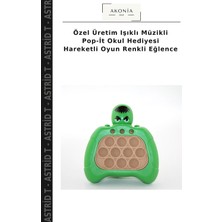 Özel Üretim Işıklı Müzikli Pop-It Okul Hediyesi Hareketli Oyun Renkli Eğlence