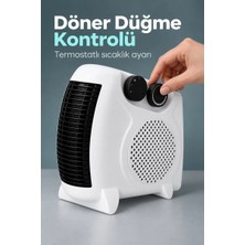 Aydogan's Termostatlı Fanlı Isıtıcı Çift Düğmeli Kontrol Tasarımı