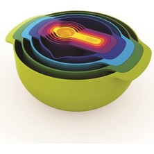 Joseph Joseph, Joseph Joseph 40031 Nest 9 Karıştırma Kaseleri, 32.5X26X15CM, Çok Ren