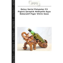 Delux Serisi Polyester Fil Figürü Şaraplık Hediyelik Eşya Dekoratif Figür Vitrin Süsü