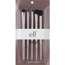 E.l.f. Dumanlı Göz Fırçası Seti, Sentetik, 5 Parça Set (82021) (Fırça Sapı Rengi Değişebilir)