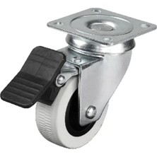 Magicool Rsk 334 - 50X20 mm Çift Bilyalı Tablalı Frenli Teker 4 Adet