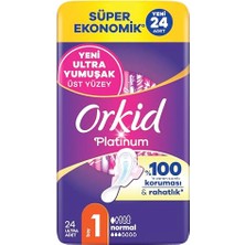 Pratik Ev Platinum Hijyenik Ped Normal (Boy 1) Süper Ekonomik Paket 24 Adet Ped