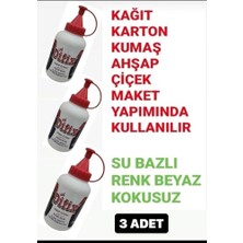 Pratik Ev Ahşap Ağaç Tutkalı Kağıt Karton Çiçek Maket Hobi Wood Tutkalı 100 Grx 3 Adet