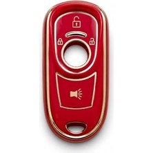 Pratik Ev Autohan Keys Astra K ve Insignia Grand Uyumlu Anahtarsız Çalıstırma Nano Anahtar Kılıfı Kırmızı Gold Renk