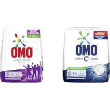 Pratik Ev Active Fresh Renkliler Için 36 Yıkama Toz Deterjan (1 x 5500 G)(1) Active Oxygen Toz Çamaşır Deterjanı Beyazlar Için, 4.5 Kg(1)