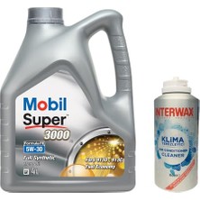 aklow akyoleticaret Super 3000 X1 Formula Fe 5W30 Motor Yağı 4 L + 03047 Interwax Klima Temizleyici
