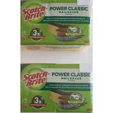 aklow akyoleticaret Power Classic Bulaşık Süngeri, 8'li, Yeşil, Klasik, Tırnak Koruyucu