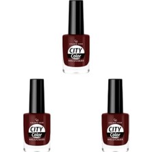 aklow akyoleticaret City Color Nail Lacquer No:49 3'lü Set