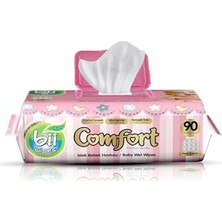 aklow akyoleticaret Comfort Islak Bebek Havlusu, 90'lı, 6 Adet Set