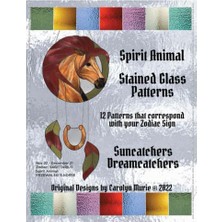 aklow akyoleticaret Spirit Animal Stained Glass Patterns: Suncatchers - Dreamcatchers