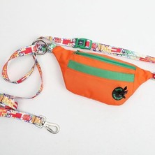 aklow akyoleticaret Human – Eller Serbest Köpek Gezdirme Çantası (Handsfree Free Bag), Şık, Fonksiyonel ve Geri Dönüştürülmüş, Handsfree Bel Çantası Turuncu