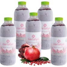 aklow akyoleticaret Dondurulmuş Sıkma Nar Suyu, 100% Doğal Hicaz Narı, Katkısız, 950 Ml, 5 Adet