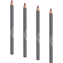 aklow akyoleticaret Dudak Kalemi, Uzun Süre Kalıcı Dağılma Yapmayan Nemlendirici, Lipliner Pencil Ruby (4 Paketi)