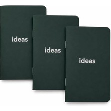 aklow akyoleticaret Cep Not Defteri, 3'lü Defter Seti, Noktalı Mini Defter, 48 Sayfa, Ideas — Pocket Notebook • Küçük Not Defteri • 100 Gsm Kağıt • Fikirler • Not Alma • Eskiz ve Çizim • Journal • Günlük