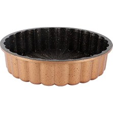aklow akyoleticaret Fun Cooking Papatya Alüminyum Döküm Granit Kaplama Tart Kalıbı 28 cm Sarı