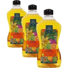 aklow akyoleticaret Sabun, Eyüp Sabri Tuncer Doğal Zeytinyağlı Sıvı, Bodrum Mandalinası, 1,5 L Pet Şişe (1 x 1500 Ml) (3 Paketi)