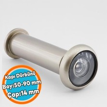 aklow akyoleticaret Ayarlanabilir Kapı Dürbünü Çelik Kapı Saten 50-90 mm Çap 14 mm