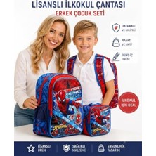Kazan Hobi 2'lü Set Ilkokul Erkek Çocuk Okul Çantası ve Beslenme Seti, Çocuk Sırt Çantası Çantası, Beslenme Çantası, Kalemlik, Silgilik Erkek Çocuk Okul Çantası Ilkokul Yeni