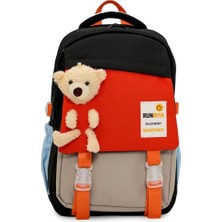 Kazan Hobi Peluş Ayıcık Unisex Çocuk Kahve Ilkokul Çantası