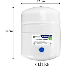 Kazan Hobi Su Arıtma Cihazı Çelik Su Tankı 2.2 Galon 8 L Tank