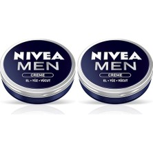 Kazan Hobi Men Creme Erkek Bakım Kremi 30 Ml, El, Yüz ve Vücut Nemlendirici Krem, Hızlı Emilir, Yapışkan His Bırakmaz 2'li Set