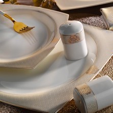 Kazan Hobi Yemek Takımı, Aryıldız Bone Square Petek 60 Parça 12 Kişilik 31041