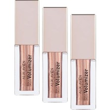 Kazan Hobi Lipgloss, Maxivolumizer, 209 - Rosy Copper - Kalıcı ve Nemlendirici Ruj - Dolgunlaştırıcı Etki (3 Paketi)