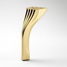 Kazan Hobi Koltuk, Kesit 14 cm Gold Altın Metal Mobilya Ayağı Ayakları Ünite Baza Kanepe Sehpa Masa Tabure Siyah