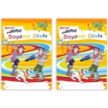 Kazan Hobi Funtastics Eğitici Boyama Defteri 2'li Set