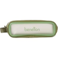 Kazan Hobi Makyaj Çantası, Benetton Unisex Haki Şeffaf Mini
