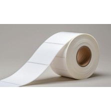 Kazan Hobi 100X100 mm Eko Termal Etiket Rulo Hotmelt Tutkal; 1000 Li Sarım/ø 25 mm