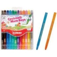 Kazan Hobi Mb-12 Çevirmeli Mum Boya 12'li