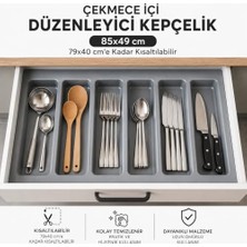 Kazan Hobi 85X49 cm Cekmece Içi Kepçelik Grı 78X40 cm Kadar Kesılebılır