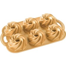 Kazan Hobi Pişirme Kalıbı Heritage Bundtlette Alüminyum Altın, 35,6 cm x 20,3 Cm, Nw 88077
