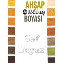 Kazan Hobi Ahşap Rötuş Boyası - Saf Beyaz - 25 Ml, Fırçalı Cam Şişede Mobilya Masa Sandalye Sehpa Çizik Onarıcı