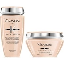 Kazan Hobi Saç Bakım Seti, Kerastase Curl Manifesto Bain Hydratation Douceur 250 Ml, Masque Beurre Haute Nutrition 200 ml
