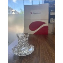 Kazan Hobi Göz Dekor Kesme Kristal Çay Bardağı Takımı Çay Seti 6 Kişilik 896656565632563563