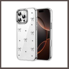 Bezos iPhone 16 Pro Max Uyumlu Fiyonk Desenli Kapak - Desen 5 ECO123