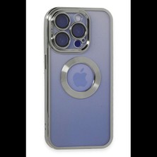Apple iPhone 15 Pro Kılıf Slot Silikon - Gümüş