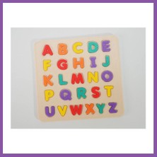 Bezos 3D Baskı Renkli A-Z Alfabe Puzzle - 26 Harfli Eğitim Seti Bzoshb