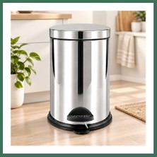 Bezos 12 L Metal Pedallı Çöp Kovası Bss