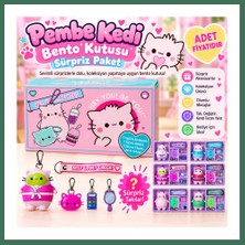 Bezos Pembe Kedi Bento Kutusu Sürpriz Paket (Adet Fiyatıdır) Bss