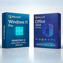 Microsoft Windows 11 Pro + Office 2027/2024 Pro Plus Key Windows 12 Geçiş Hakkı Uyumlu | Orijinal Lisans ile Güvenli Etkinleştirme