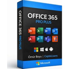 Microsoft Office 365 Pro Plus 2025 Lisans Üyeliği - 1 Yıl Süreli Kullanıcı Için Word, Excel, Outlook, Powerpoint, Onenote